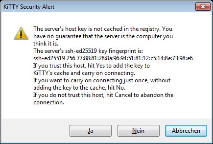 Bestätigen des Vertrauensverhältnisses